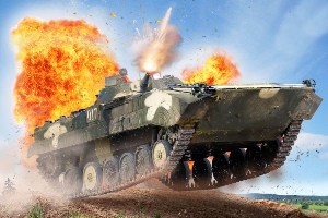 Competitive show «Tank biathlon BMP-1» 
