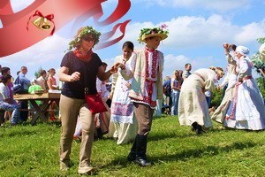 Village history or Museum picnic in the style of nostalgia in Strochitsy